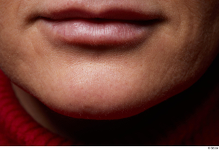 HD Face Skin Hamda Karam chin lips mouth skin texture…